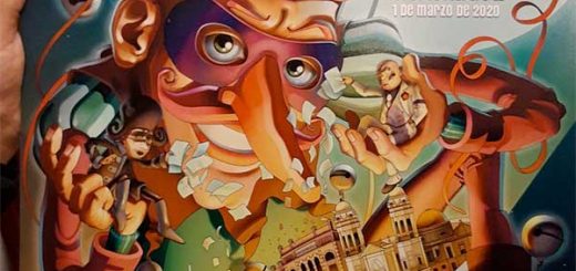 Affiche du Carnaval de Cadiz signée Antonio Vela Oliva